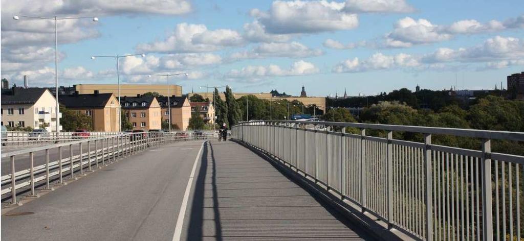 SID 13 (26) Fotomontage från Tranebergsbron. De tre kontorshusen syns i bakkant över bostadshusen.
