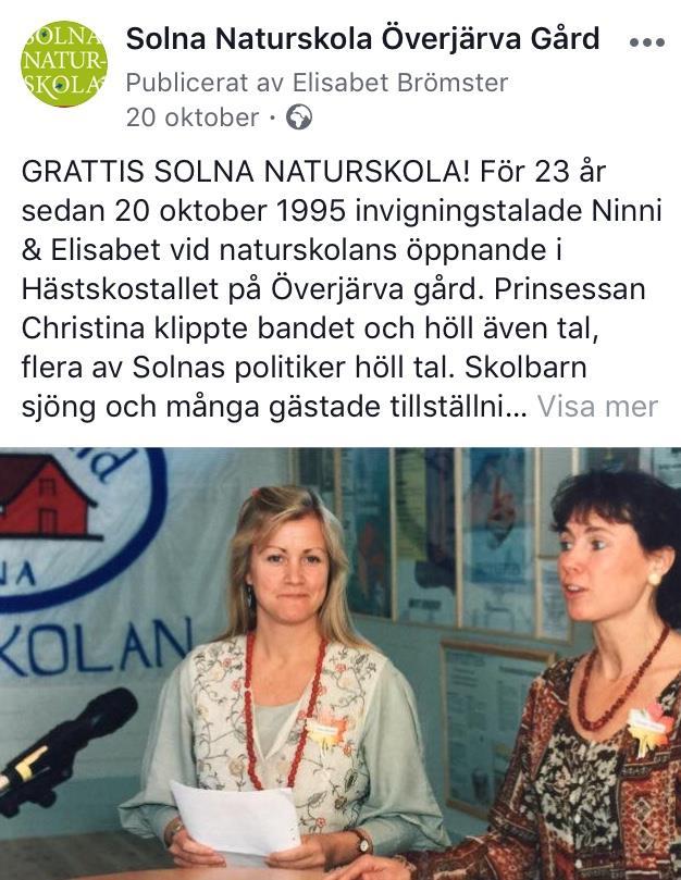 Främst står Prins Carl Philip och miljöminister Karolina Skog samt generalsekreterare Inger Andersson.