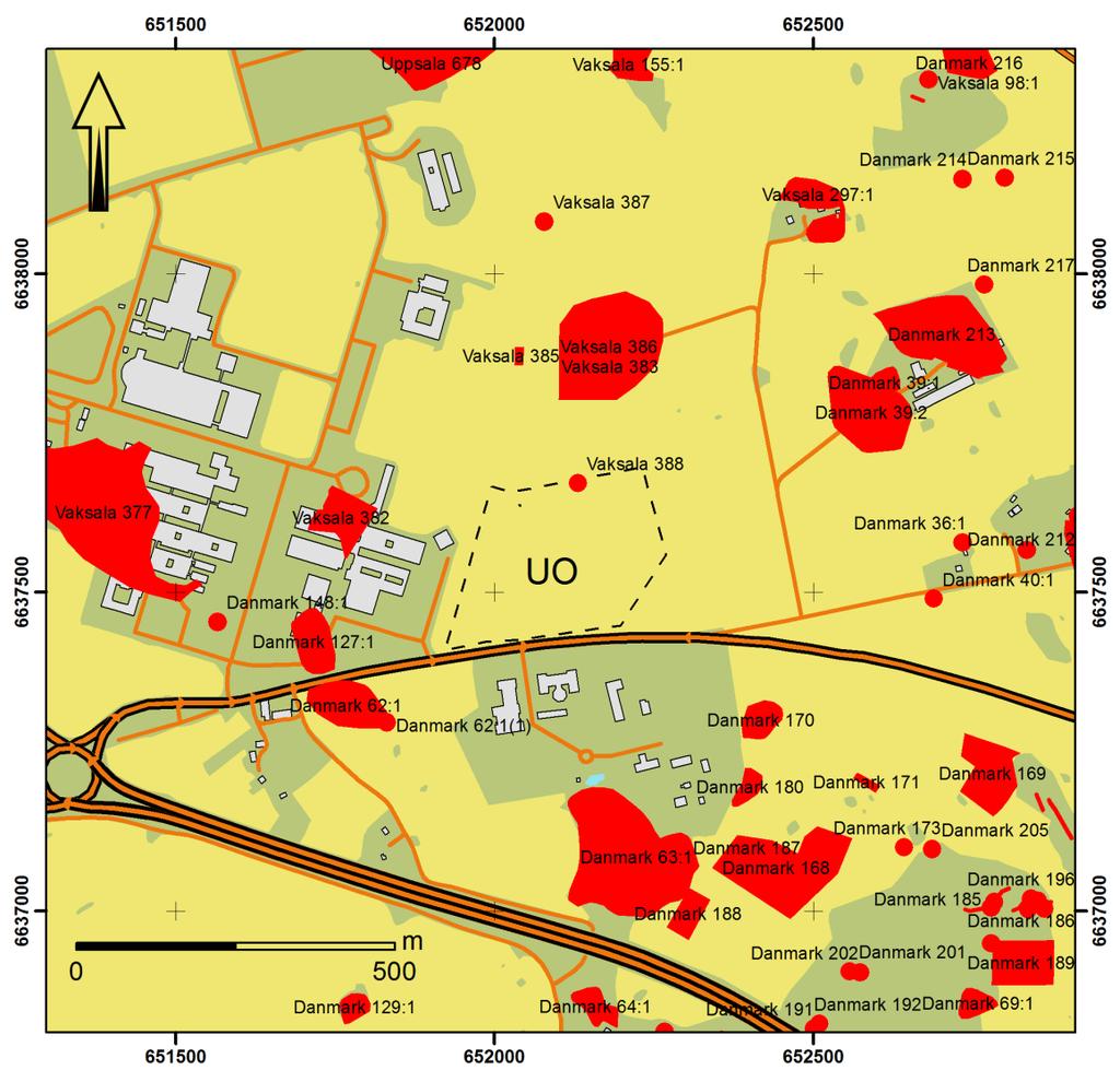 Topografi Fyrislund 6:14 utgörs av ungefär 68 000 m 2 flack. Höjden över havet är endast drygt 10 m med en svag förhöjning i sydvästra hörnet.