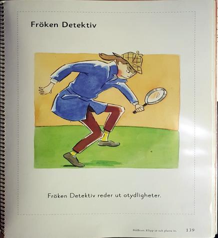 på läraren som läser ur läsebok B.