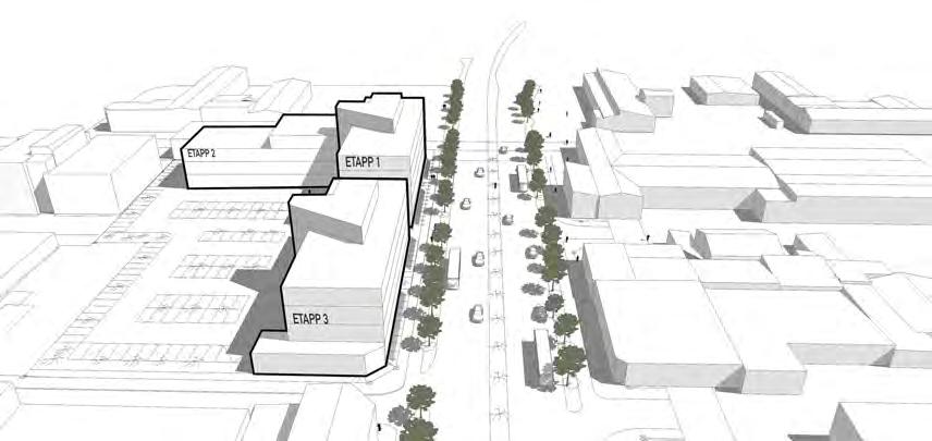 till staden. Planen är det första steget för en förändring och förtätning inom stadsdelen Norra infarten och i linje med intentionerna i Stadsplan 2017 samt planprogrammet för området.
