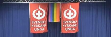 ARBETSGRUPPEN FÖR RUTBILDNINGARNA Svenska Kyrkans Unga var en av de organisationer som tillsammans drev projektet Religion hjärta HBT, ett projekt som syftade till att utbilda och motverka fördomar
