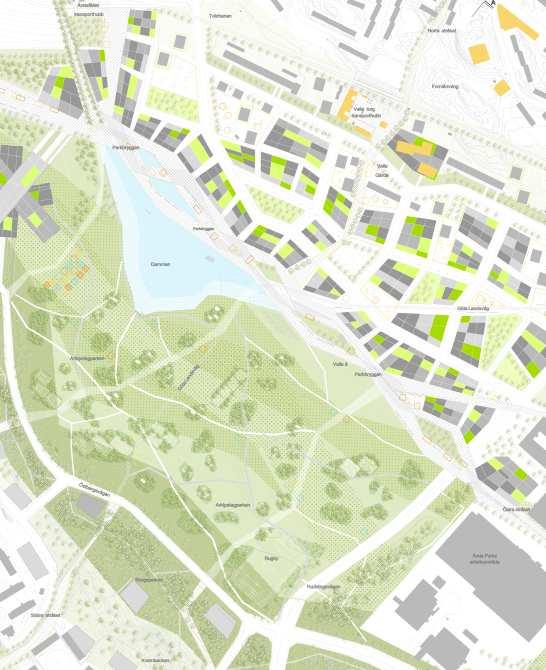 Det vinnande förslaget Arkipelag, med sin varierade kvartersstruktur och tydliga stadsfront, skapade en visionär grund till det program för Årstafältet som togs fram under 2010.