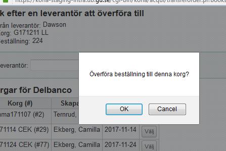 Svara OK på frågan.