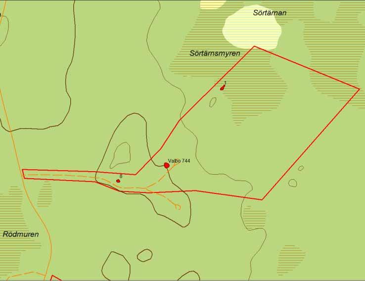 RESULTAT Sammanlagt registrerades åtta forn och kulturminnen samt en yta för fördjupad utredning.