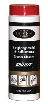 Rengöring med GRINDZ rengöringsmedel. Beställning: Artikelnummer E1001001 10.1. Kör kvarnen helt tom på bönor. 10.2.