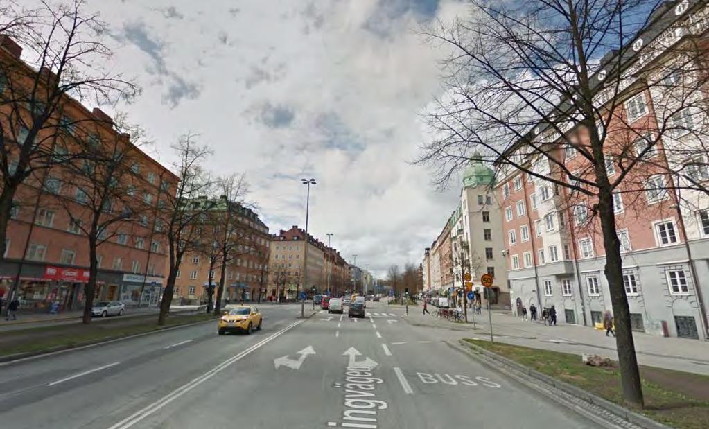 rörelsehindrade komma ut Cykelfartsgata ca 13-18m, 25 km/h inom den utvidgade