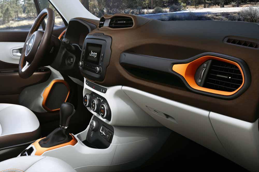 Design bör alltid skapa en stark och bestående känsla. Så skapades interiören i nya Jeep Renegade.