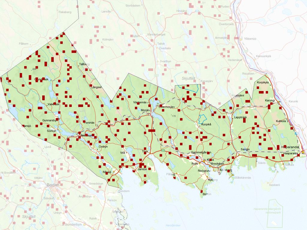 Trots namnet skiljer inte Äbin på skador som orsakats av andra vilda hjortdjur än älg. Resultaten avser förvaltningsområdet som helhet, lokala variationer förekommer inom området.