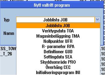 Förvalta program 12.4 Skapa katalog/program/jobblista/programlista 12.4.5 Lägga till valfri fil Du kan i varje katalog resp. underkatalog lägga till en fil i ett valfritt format som du också anger.