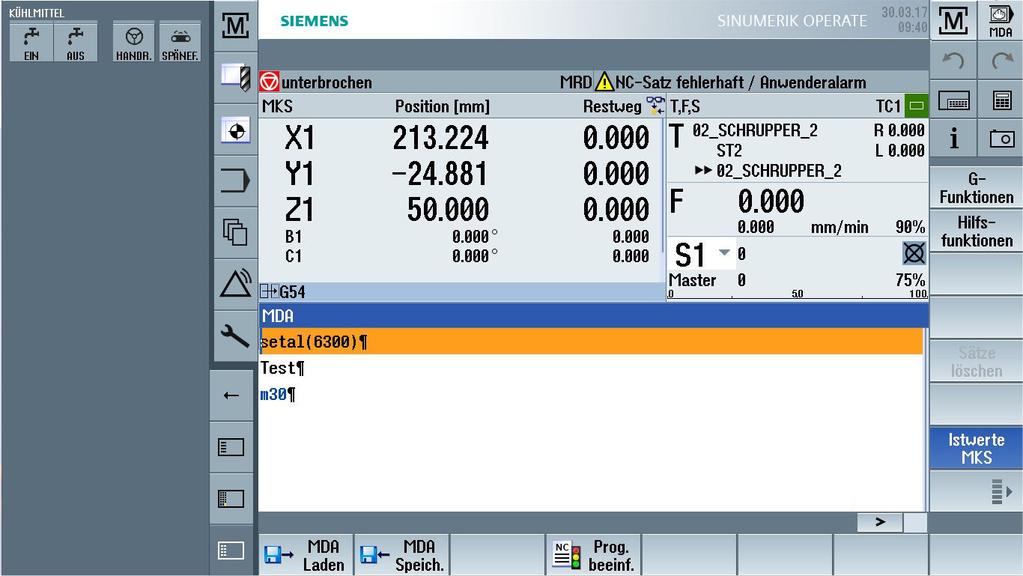 Multitouch-manövrering vid SINUMERIK Operate 3.6 SINUMERIK Operate Display Manager (endast 840D sl) 3.5.