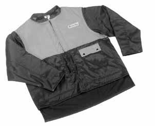 De kleding moet goed zitten, en mag de bewegingen niet hinderen. Draag niet te wijde kleding die snijbestendig is. Het snijbestendige jack (Fig. 1), de broek (Fig.