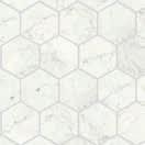 kr/kvm MARMI KLINKER 60X60X9,5 MM (NÄT 267X293 MM) 7014 Cararra Naturale Hexagon Rect matt 3 800