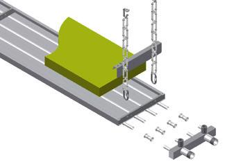 Med sin eleganta konstruktion kan ECO med fördel användas i stort sätt i alla objekt. Modulerna levereras i standardlängder 4 och 6 mtr. (från lager) och är 230 mm breda.