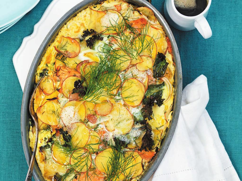 RECEPT 1 45 min 480 g kcal/port Fett 26 g Kolhydrater 29 g Protein 31 g Laxpudding med kallrökt lax Smakrik laxpudding Ingredienser: 2 portioner 4 portioner Potatis 150 g 300 g Jordärtskocka 150 g