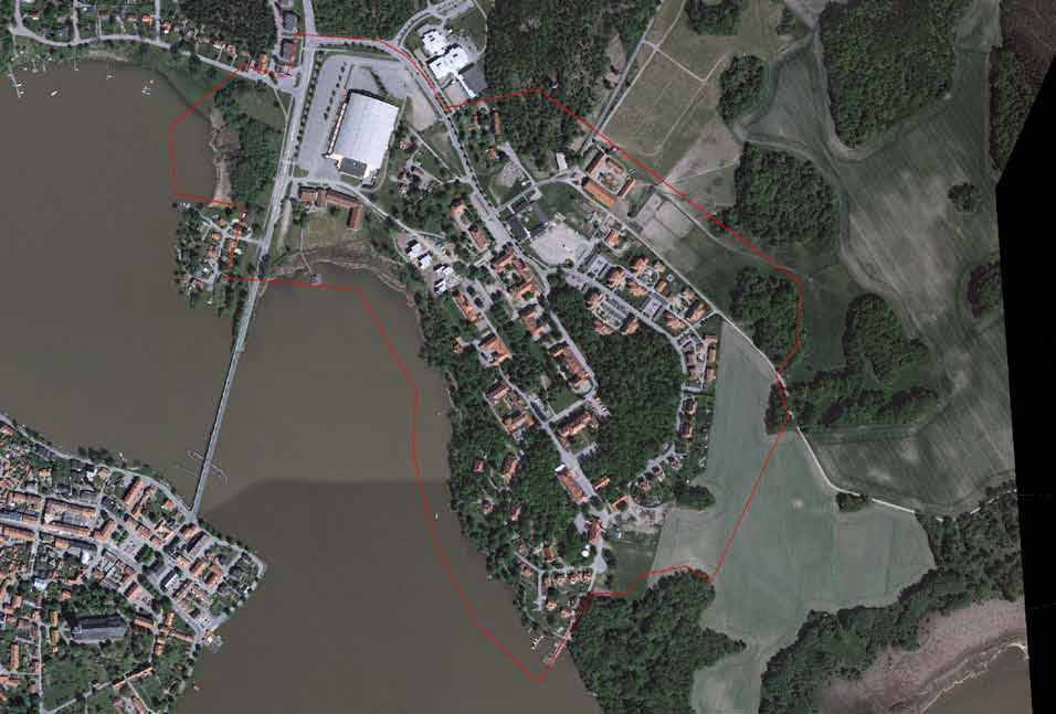 Fastighetskarta -pla Området krig brofästet och Mässhalle utvecklas till ett stadsmässigt bostadsområde med bladat iehåll.
