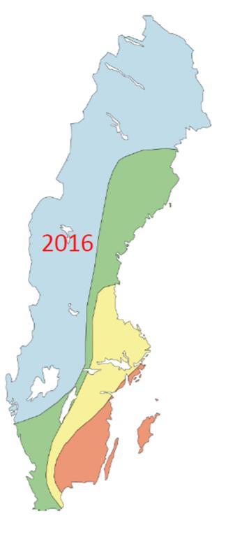 5 Sveriges Geologiska Undersökning (SGU) gjorde mätningar under april 2016 som indikerade låga nivåer i grundvattenmagasin i hela sydöstra Sverige, där bl.a. Emån ingår, se figur 3. Figur 3.