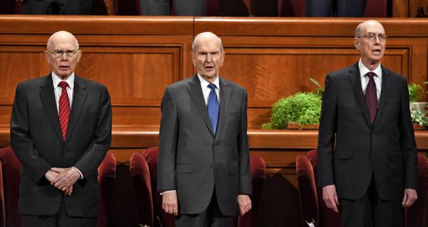 Höjdpunkter från den 188:e årliga generalkonferensen Den här konferensen var historisk av flera anledningar, bland andra omorganisationen av melkisedekska prästadömets kvorum och början på en ny era