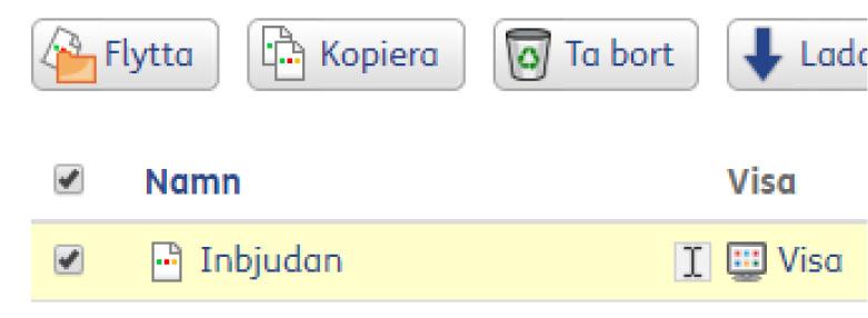 Spara dokument i delad mapp Som användare i kontot på Widgit Online kan du alltid spara dokument i Mina dokument och då kan bara du själv se och redigera dokumentet.