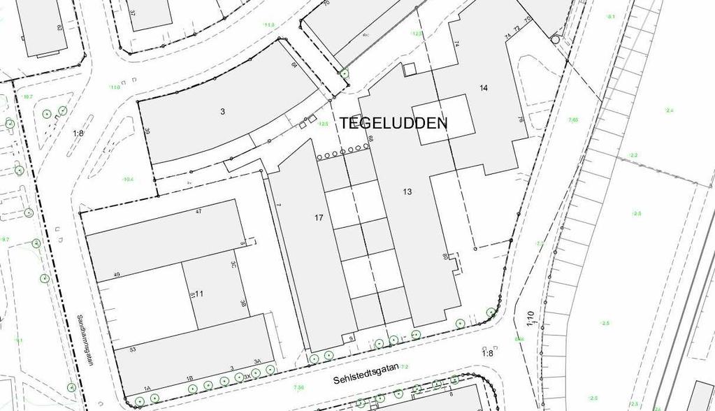 SID 4 (14) Översiktskarta över Tegeludden 17 (tidigare Tegeludden 14-2) TIDIGARE STÄLLNINGSTAGANDEN Översiktsplan Enligt gällande Översiktplan 99, antagen av kommunfullmäktige 1999 utgör området tät