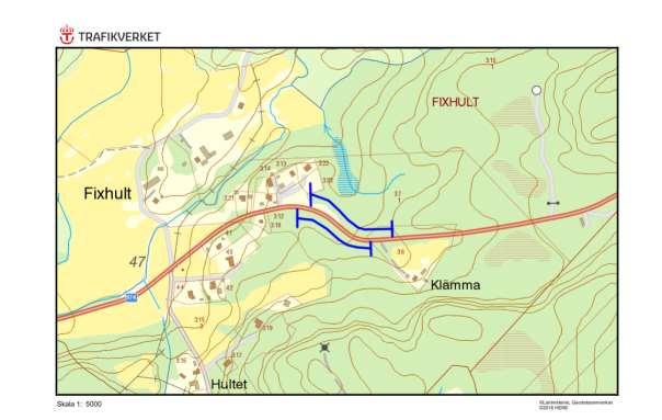 N 974, Fixhult, FIXHULT Motivering: Vägkant med hävdgynnade arter och mycket ängsvädd. ID på översiktskarta 25 Vägnummer N 974 Namn Gammalt namn - Sida av vägen Fixhult, FIXHULT Båda sidor.