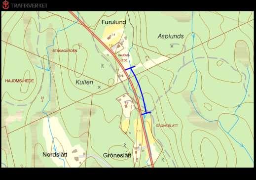 Hänsynsobjekt O 1605, Gröneslätt, SKOGUM Motivering: Vägkant med mycket brudborste.