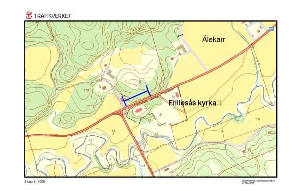 Hänsynsobjekt N 905, Frillesås kyrka, FRILLESÅS PRÄSTGÅRD Motivering: Sydvänd torrslänt med mycket skogs- och gråfibblor.