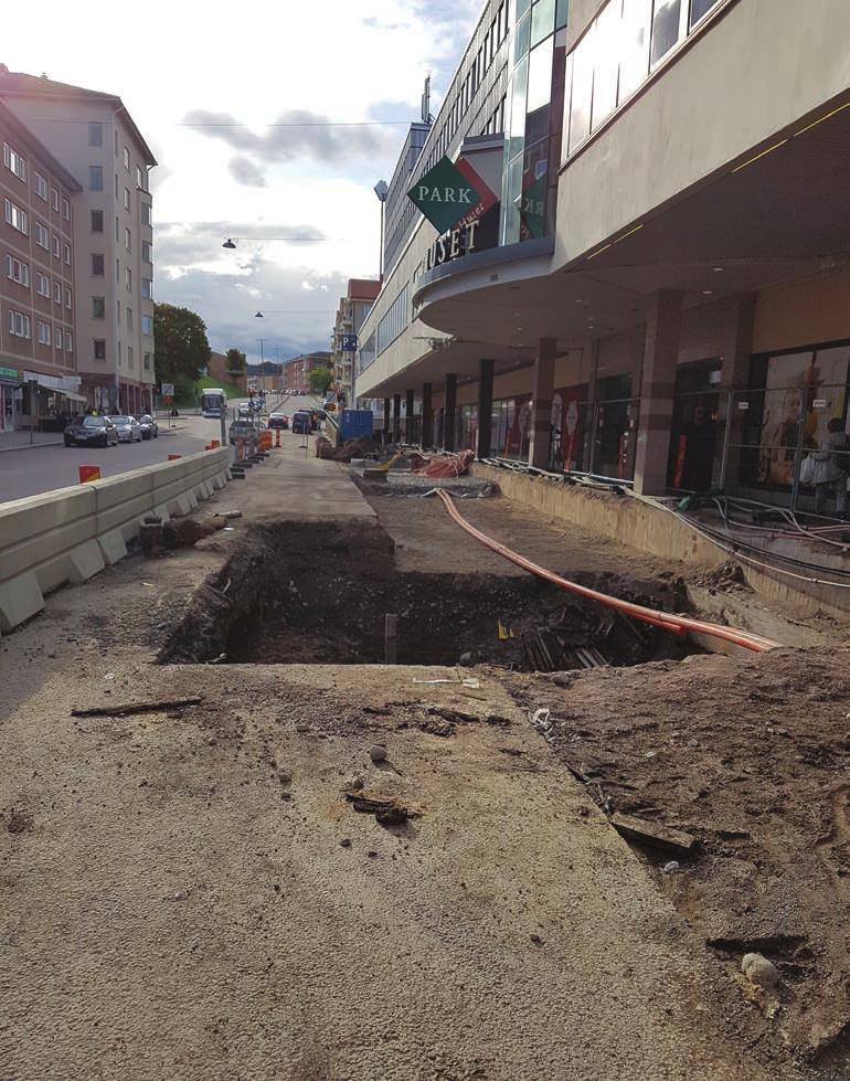 Undersökningsresultat I samtliga schakt har enbart moderna fyllnadsmassor av sand och grus berörts.