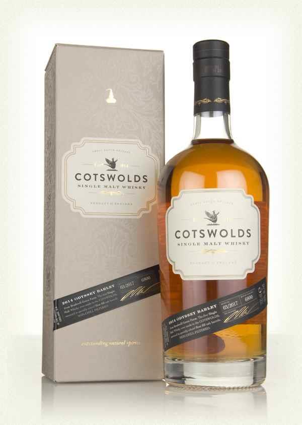 Cotswolds England nära Birmingham Startår: 2014 Utgåva: Cotsvolds Single Malt, 3 år, 46 % Lagring: Ex-bourbon och rödvinsfat 638 Kr på Systembolaget, beställningssortimentet