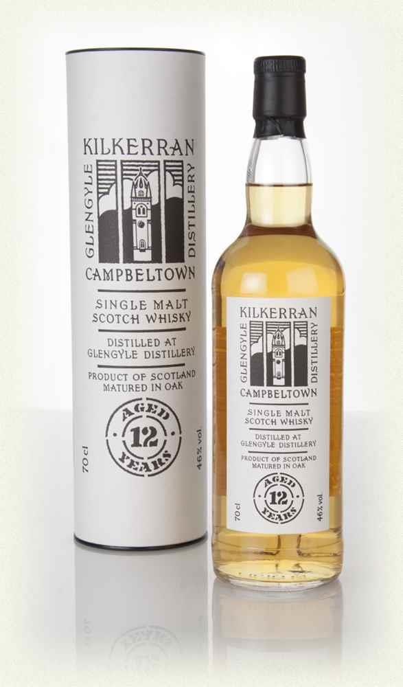 Kilkerran (Glengyle destillery) Cambeltown Startår: 2004, återöppnat efter 80 år Utgåva: Kilkerran, 12 år, 46 % Lagring: Ex-bourbon 70 % och Sherryfat 30 % 559 Kr på Systembolaget,