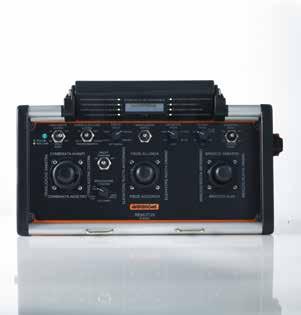 REMOTUS Mercury 300 Antal funktioner: Upp till sex rörelser, 2-läges, 4-läges eller steglös joystick (totalt max tre joysticks) Överföringstyp: FM FSK/FM GMSK Överföringshastighet: 4 800-19 200 baud