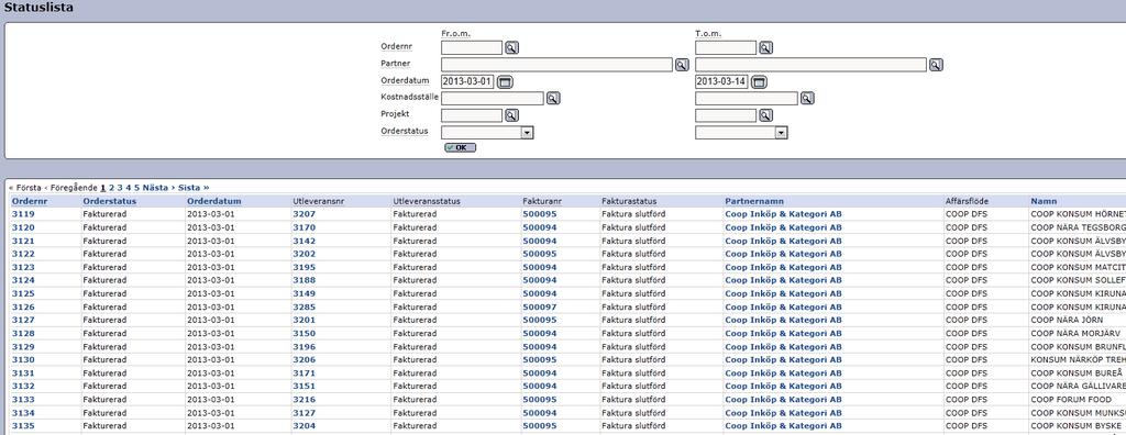 Senast Uppdaterad: 13-04-05 Handledning för COOP SET-order Sida 14 av 14 3.7 