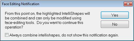 När man klickat på Combine Shapes får man en fråga om man från och med nu