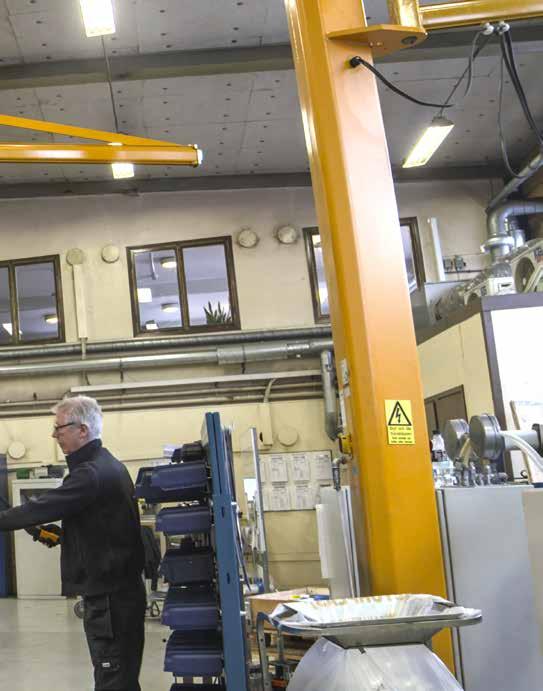 Bland annat ökar efterfrågan på större ventiler vilket innebär att vi måste kunna lyfta tyngre så ökar efterfrågan på större ventiler vilket innebär att vi måste kunna lyfta tyngre.