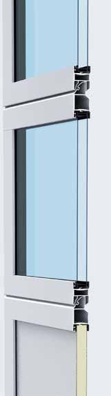 ALR F42 Thermo Tack vare fönsterprofiler med bruten köldbrygga och DURATEC plastfönster erbjuder porten maximal transparens och värmeisolering.