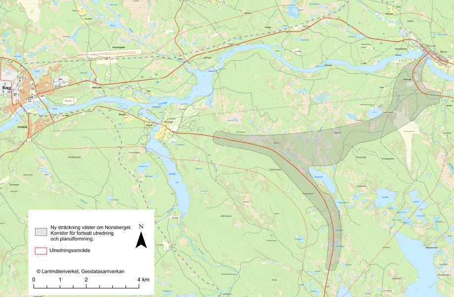 Den 14 juni 2018 tog Trafikverket ställning att projektet ska drivas vidare och att samrådshandlingens alternativ 3, ny sträckning väster om Nonsberget, ska ligga till grund för den fortsatta