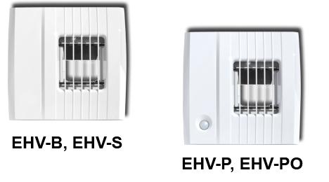 EHV Fuktstyrt frånluftsdon Allmänt Frånluftsdonet EHV behovsstyr frånluften på ett intelligent sätt. Detta möjliggör ett energioptimerat system som samtidigt bidrar till ett bättre inomhusklimat.