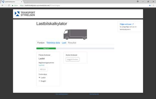 3 axliga lastbilar Problem med Kalkylatorn, om bilen har tex 29,5 ton teknikst i trafikregistret, kan inte en 5 axlig vagn med