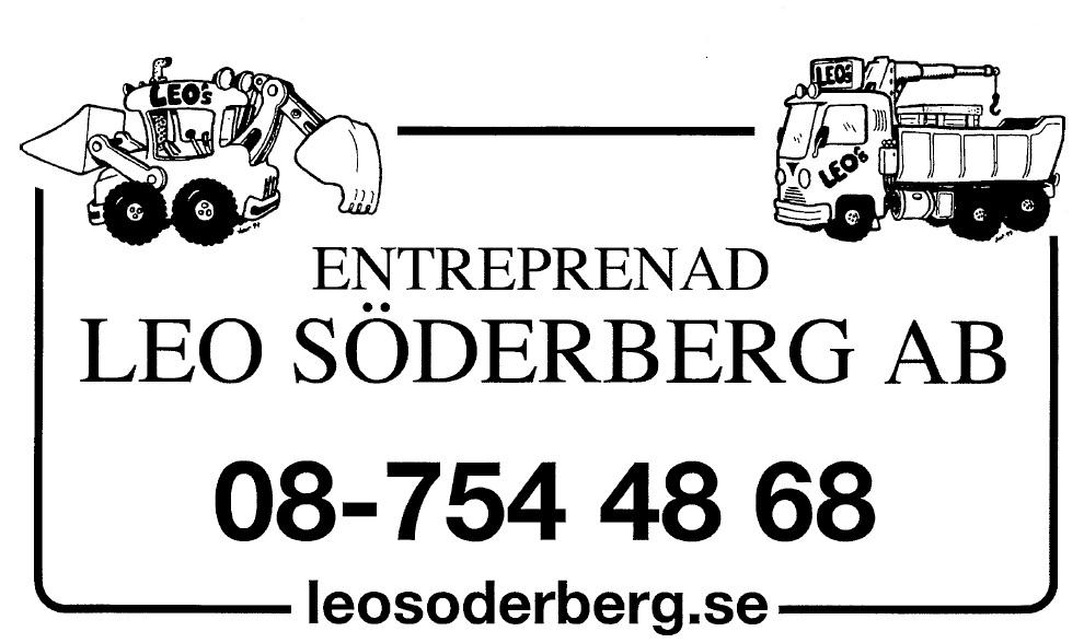 Figurklass: 551077 2018/06509 7/20 2019-02-12 2018-10-31 18.01.07; 18.01.08. Entreprenad Leo Söderberg AB, Grana 51, 186 92 Vallentuna, Sverige. Org. nr: 556812-9307.