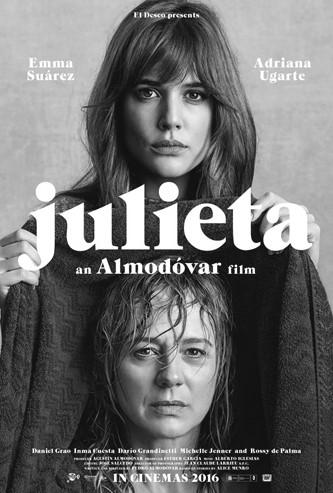 JULIETA 30 jan kl 13.00 och kl 16.00 6 feb kl 13.00 Speltid 1 tim 39 min Julieta bor i Madrid med sin dotter Antía. De båda lider i tystnad sedan Xoan, Julietas man och Antías pappa, har gått bort.