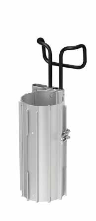 Gasflaskhållare. Gasflaskhållare LIV Maxi 3 L Gasflaskhållare i aluminium Produktbeskrivning Gasflaskhållare för gasflaska LIV Maxi 3 L (3 liters gasflaska).