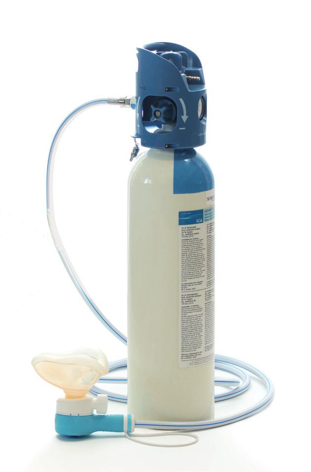 Handhavande och administrering av LIVOPAN. Lustgasanalgesi. 1 Vinge Klack 2 Förberedelse av utrustning Gasflaskan: Kontrollera att det finns tillräckligt med gas i flaskan.