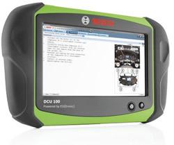 DCU 100 - Robust optimerad för användning med ESI[tronic] 2.0 DCU 100 är en bärbar datorplatta utvecklad för användning i bilverkstäder.
