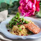 fetaost och granatäpple och avslutas med smakpanelens favorit - stekt lax med granatäppelsallad och rostad blomkålshummus. Hoppas du blir nöjd med veckans middagar.