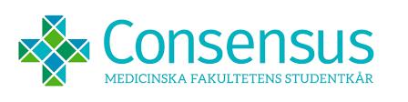 CONSENSUS STORT GRATTIS till din plats här på Medicinska Fakulteten! Du har en spännande tid framför dig, en ny start på en ny del av livet som utan tvekan kommer att bli fantastisk.