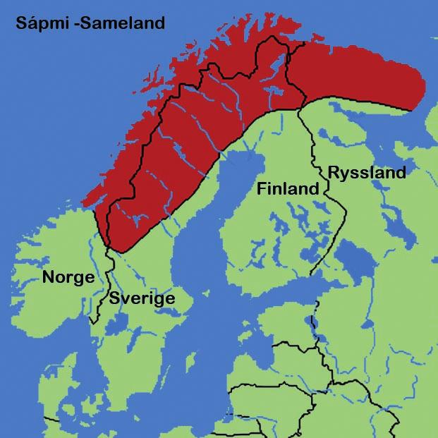 Samerna har sedan urminnes tider levt i ett område som sträcker sig över fyra länder. Detta område kallas Sápmi eller Sameland.