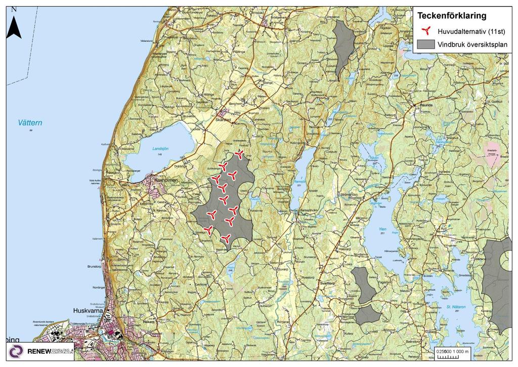 Kommunala planer Området utpekat som