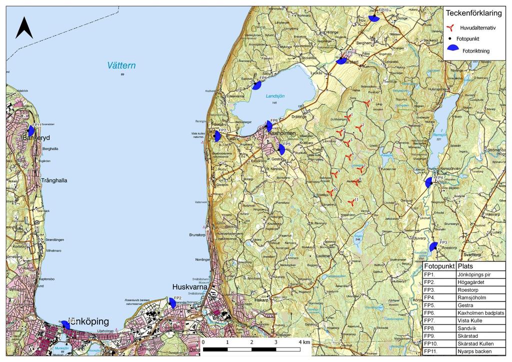 Landskapsbild Vindkraftparken kommer synas i landskapet