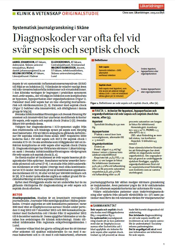 coli Svår sepsis/septisk chock 38%