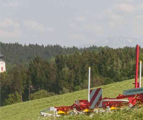 Arbetsbredderna (DIN) 7,70/8,60 m ger en hög arealkapacitet. Den lilla rotordiametern på 1,30 m på HIT 8.